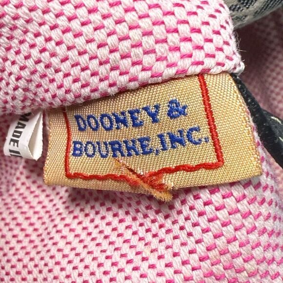 Dooney & Bourke Signature DB Canvas Satchel Tote Monogram Large Tote - Picture 12 of 15